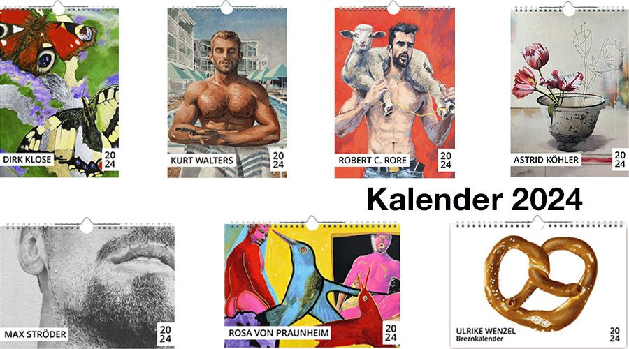 Cover der Kalender der Kunstbehandlung, Kunstkalender 2024 