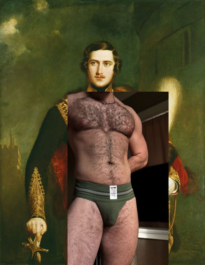 Naro Pinosa, Prince Albert, Fotomontage/C-Print, 36,5x47,5cm, sign., dat. 2026